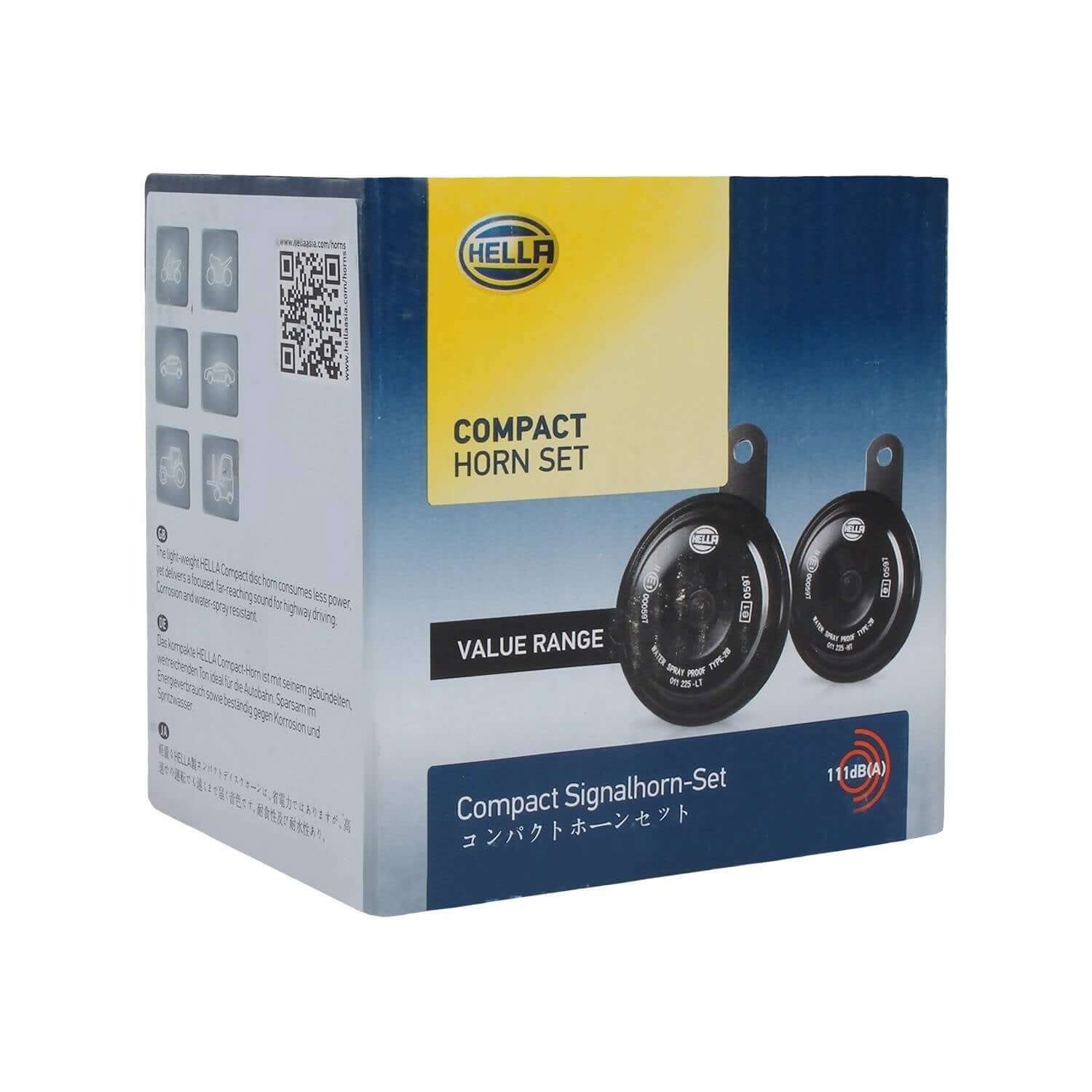 Hella 011225801 3am Compact Horn Set