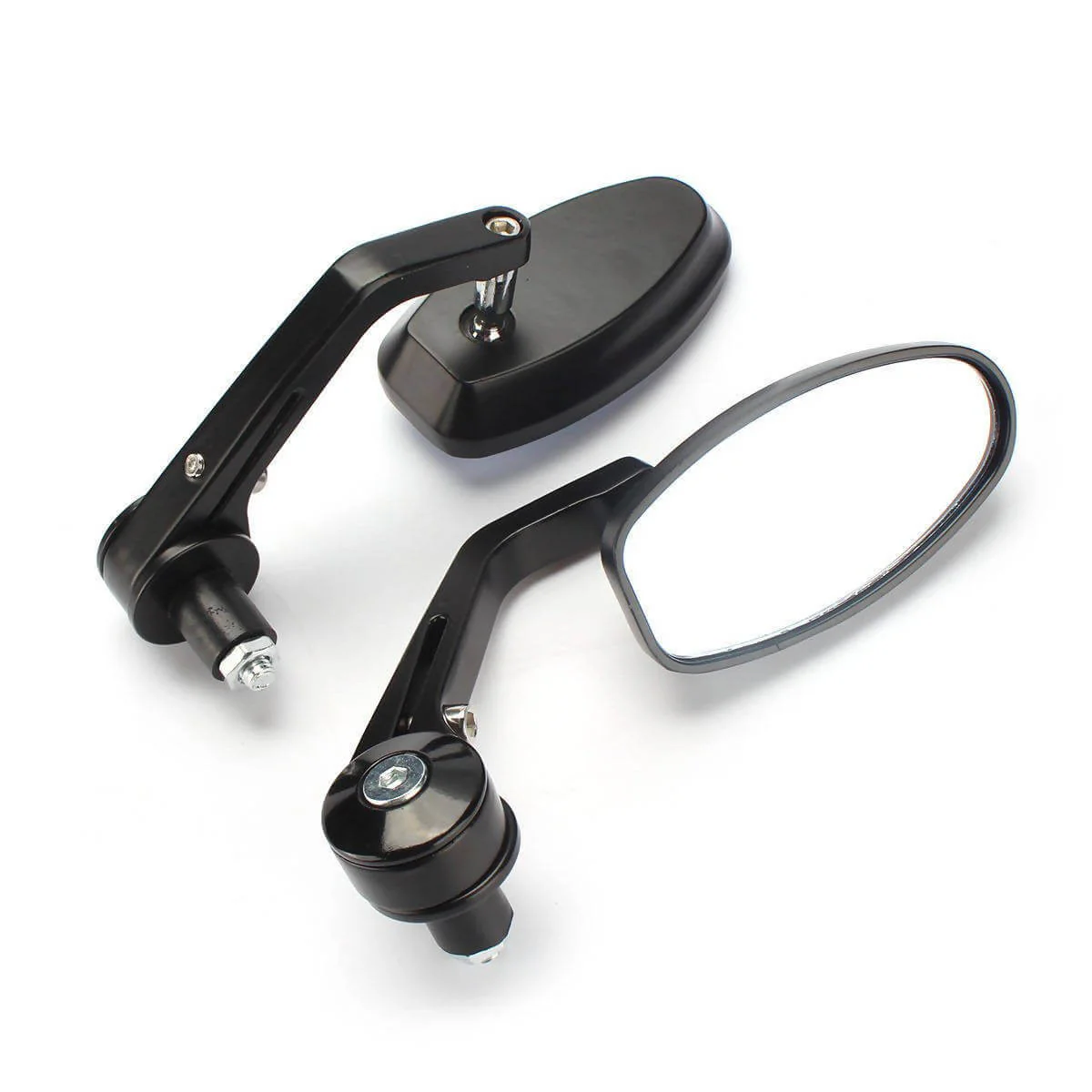 Universal Oval Shape Manual Rear View Mirror For All Bikes
