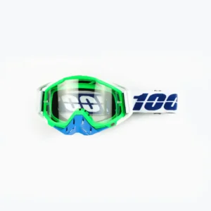 100% Goggles Green White Plain Tint