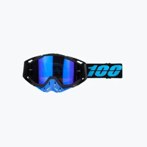 100% Goggles Black Blu Blue Tint