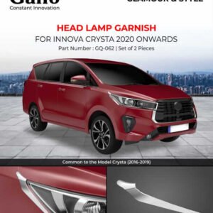 Galio Head Lamp Garnish For Toyota Innova Crysta (2020 onwards) (Set of 2 pcs.)
