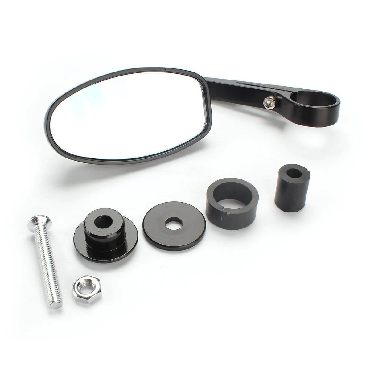 Universal Oval Shape Manual Rear View Mirror For All Bikes