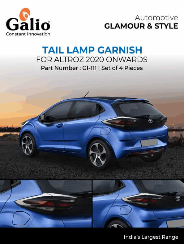 Galio Tail Lamp Garnish Cover For Tata Altroz (2020 Onwards)(Set of 4 pcs.)
