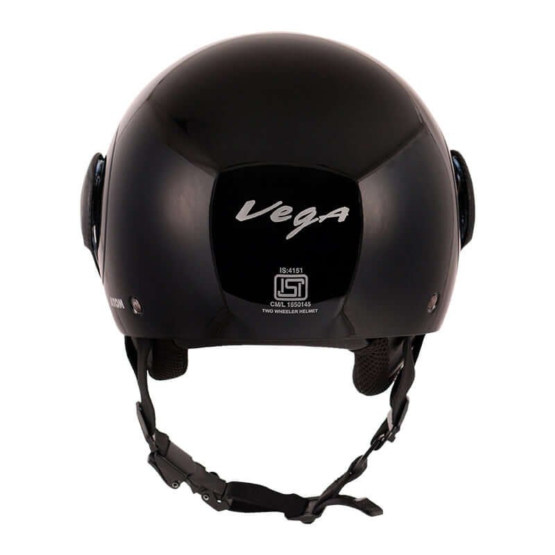 Vega Atom Open Face Helmet (Black)
