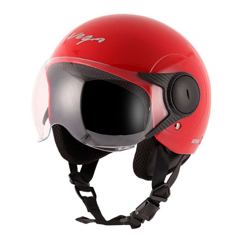 Vega Atom Open Face Helmet (Red)