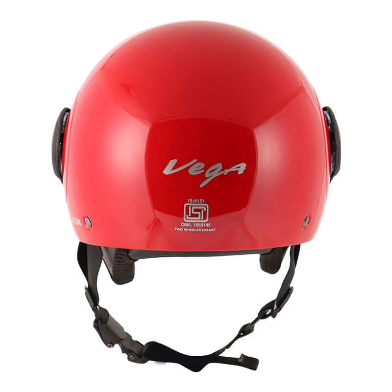 Vega Atom Open Face Helmet (Red)