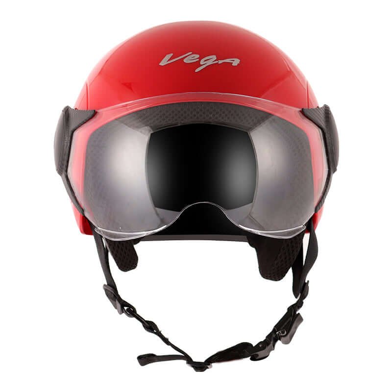 Vega Atom Open Face Helmet (Red)