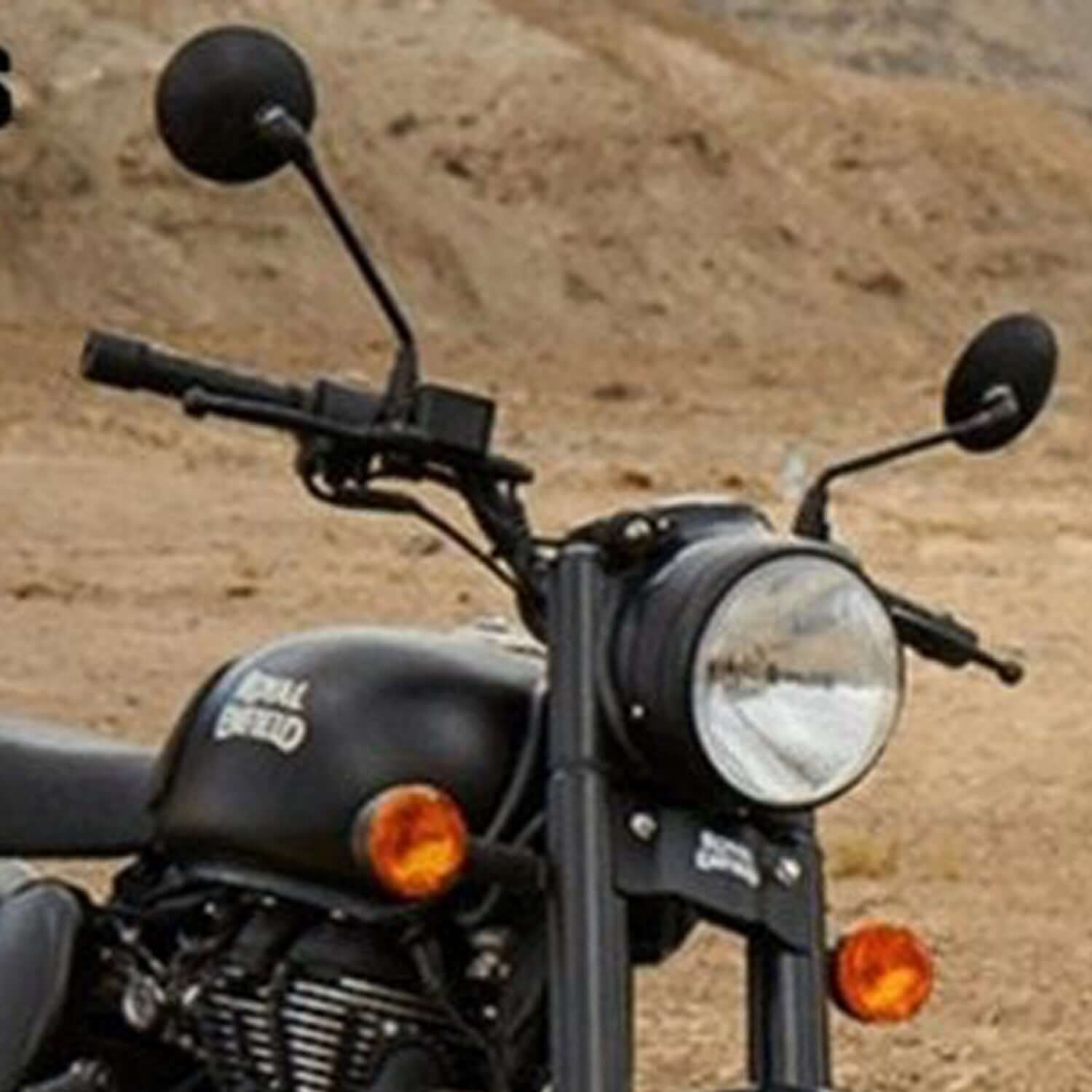 Autobird Manual Dual Mirrors For Royal Enfield Classic Models (Black)