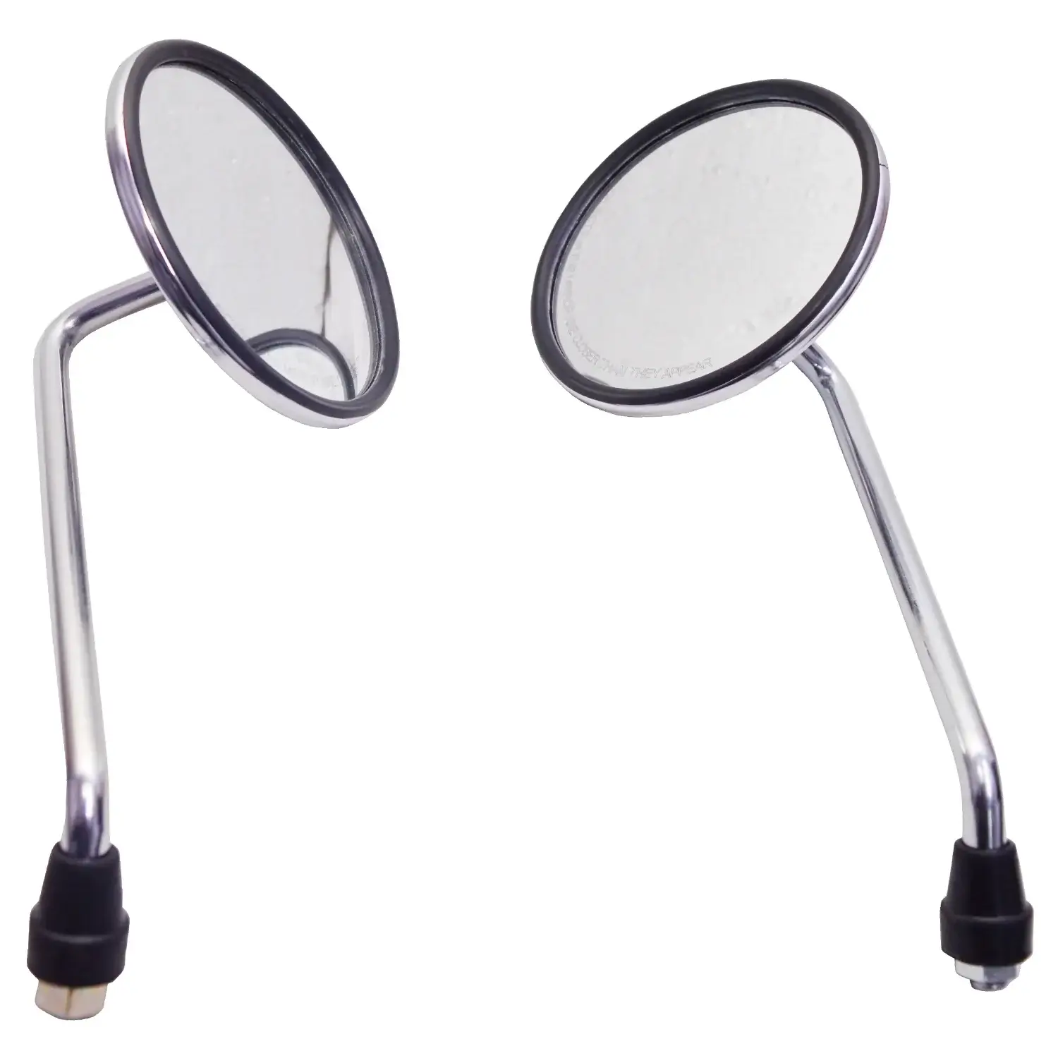 Autobird Rear View Mirror For Royal Enfield, Bajaj, Suzuki, Jawa,Yamaha All Bikes (Set of 2)(Chrome)