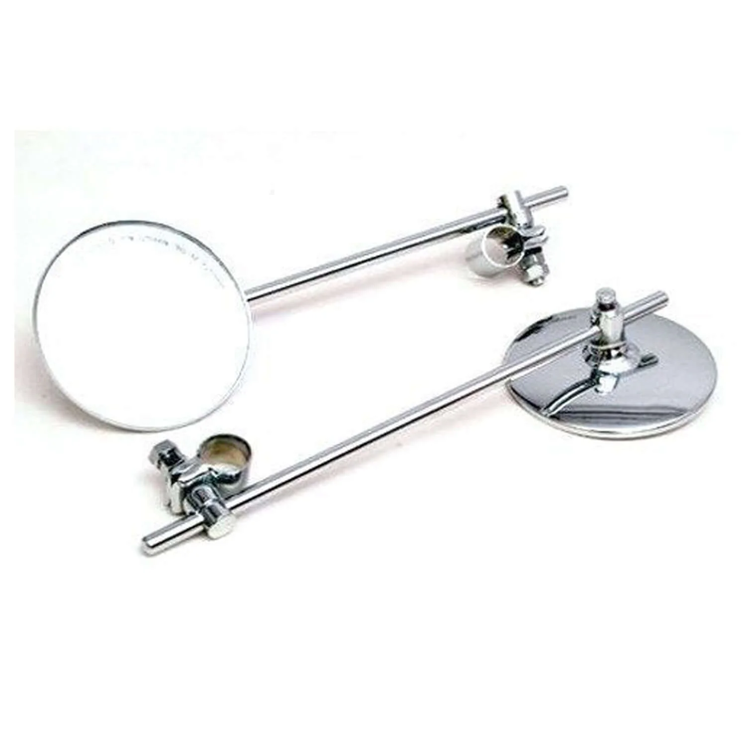 Autobird Rear View Mirrors For Royal Enfield Bikes (Set of 2) (Chrome)