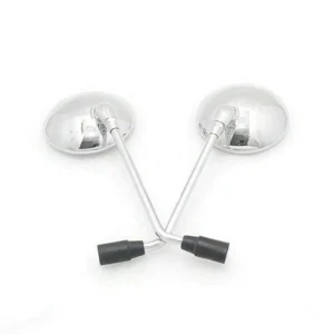 Autobird Rear View Mirrors for Suzuki Access (Set of 2)(Chrome)