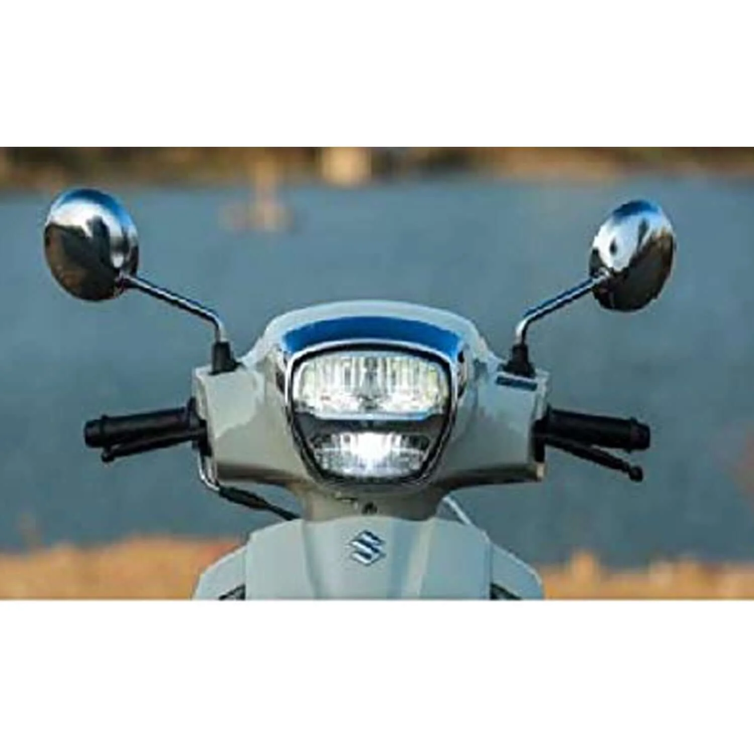 Autobird Rear View Mirrors for Suzuki Access (Set of 2)(Chrome)