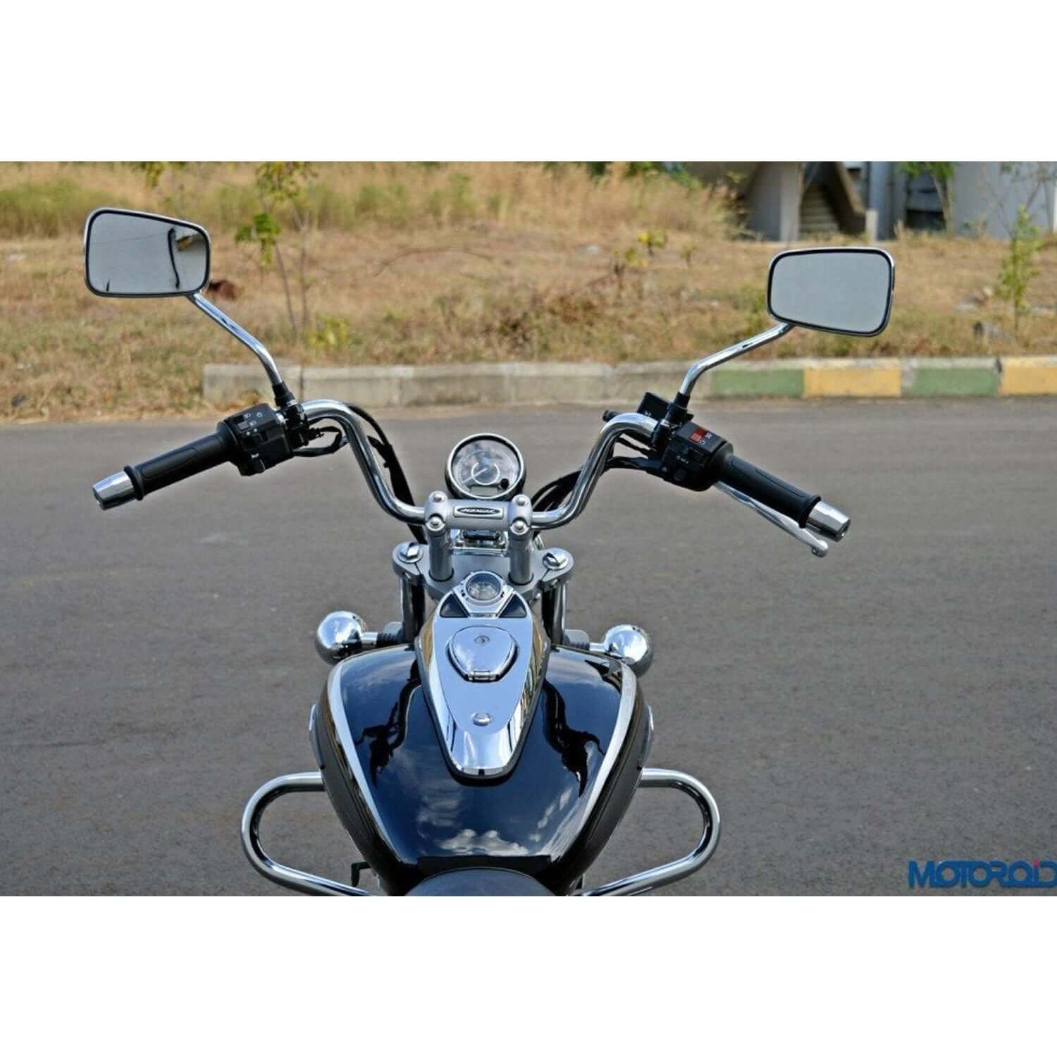 Autobird Stainless Steel Rear View Mirrors For Bajaj Avenger (Set of 2) (Chrome)  2 reviews