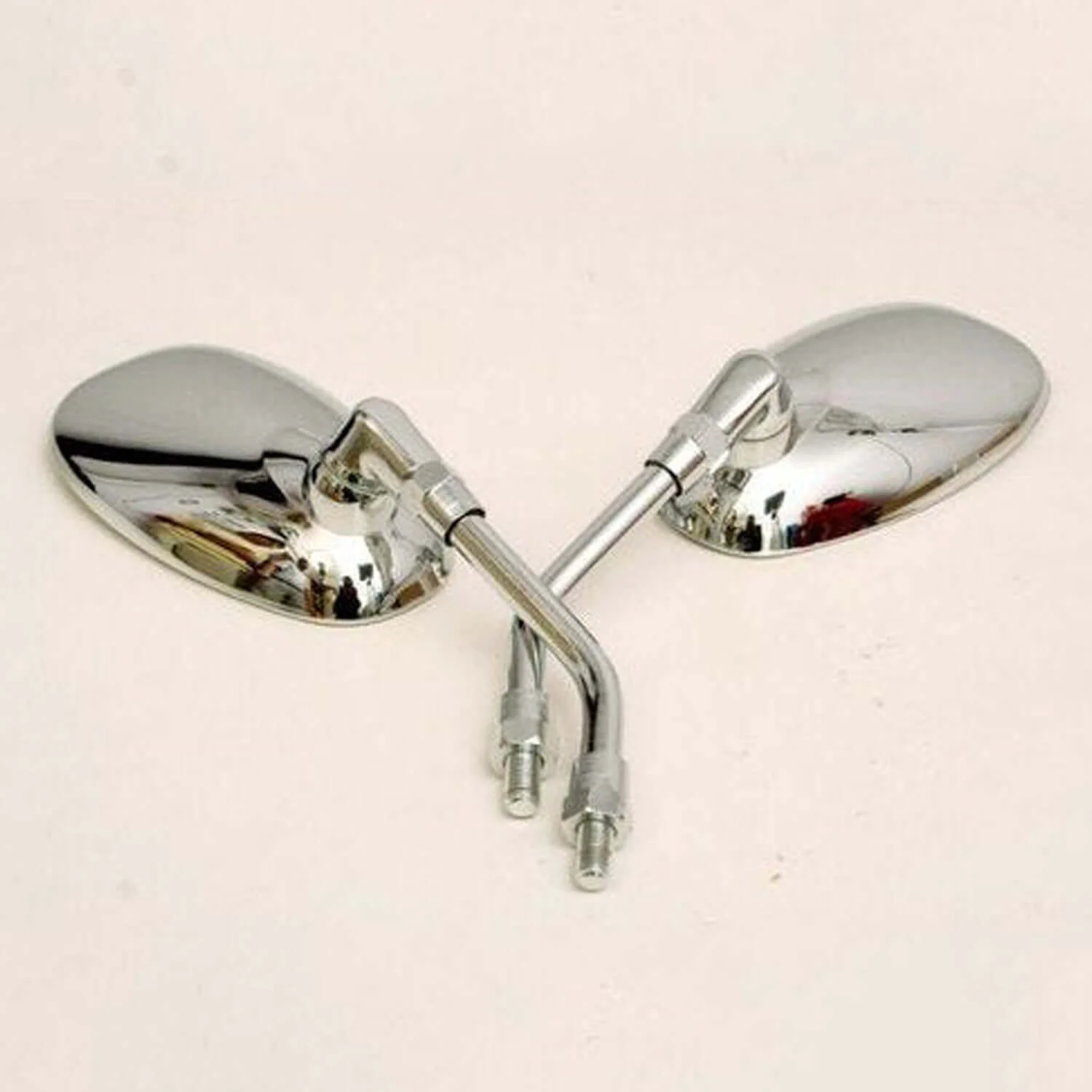 Autobird Stainless Steel Rear View Mirror For Suzuki Access (Set of 2) (Chrome)