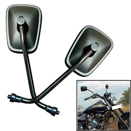 Autobird Rear View Mirrors For Bajaj Avenger (Set of 2) (Black)