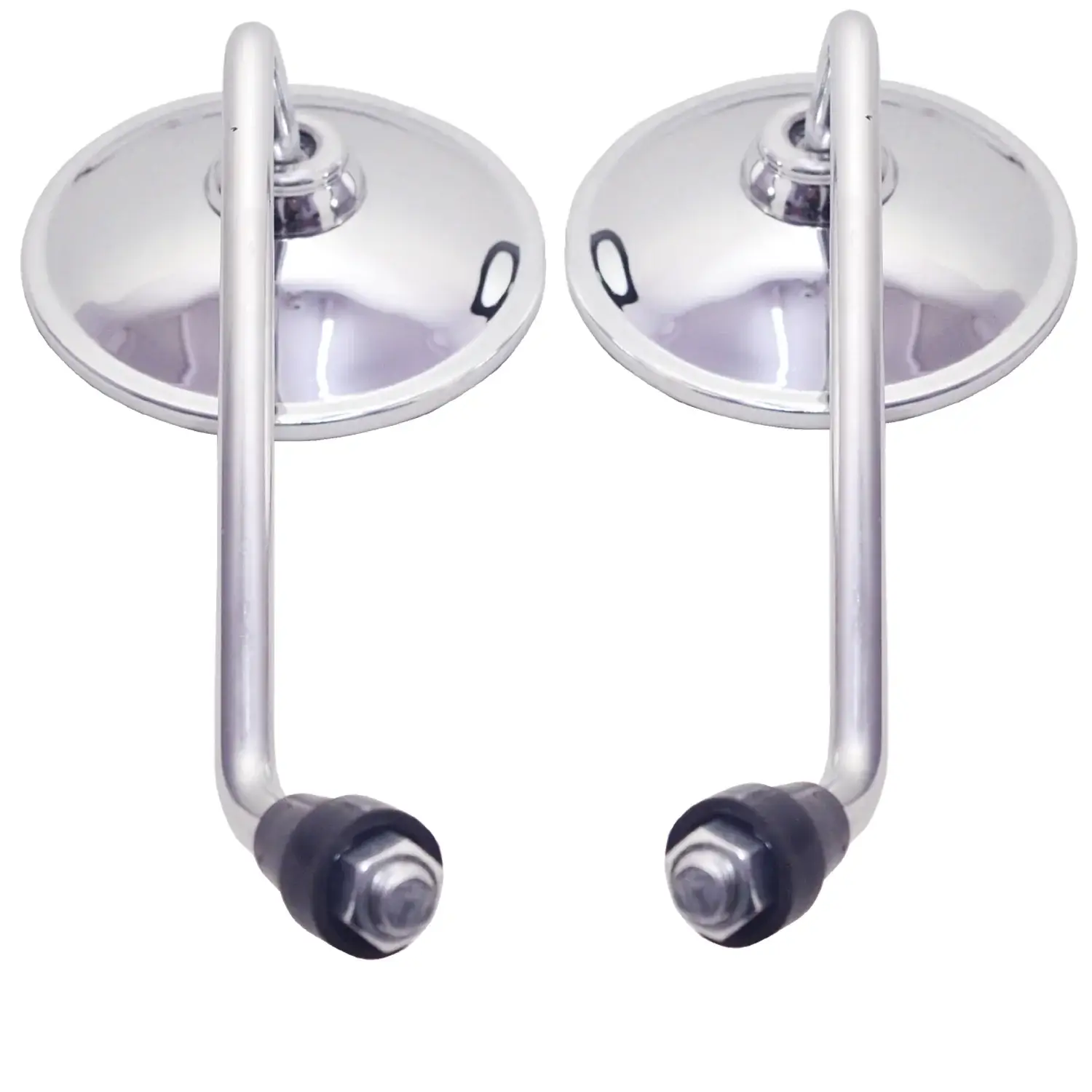 Autobird Rear View Mirror For Royal Enfield, Bajaj, Suzuki, Jawa,Yamaha All Bikes (Set of 2)(Chrome)