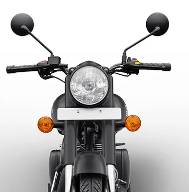 Autobird Manual Dual Mirrors For Royal Enfield Classic Models (Black)