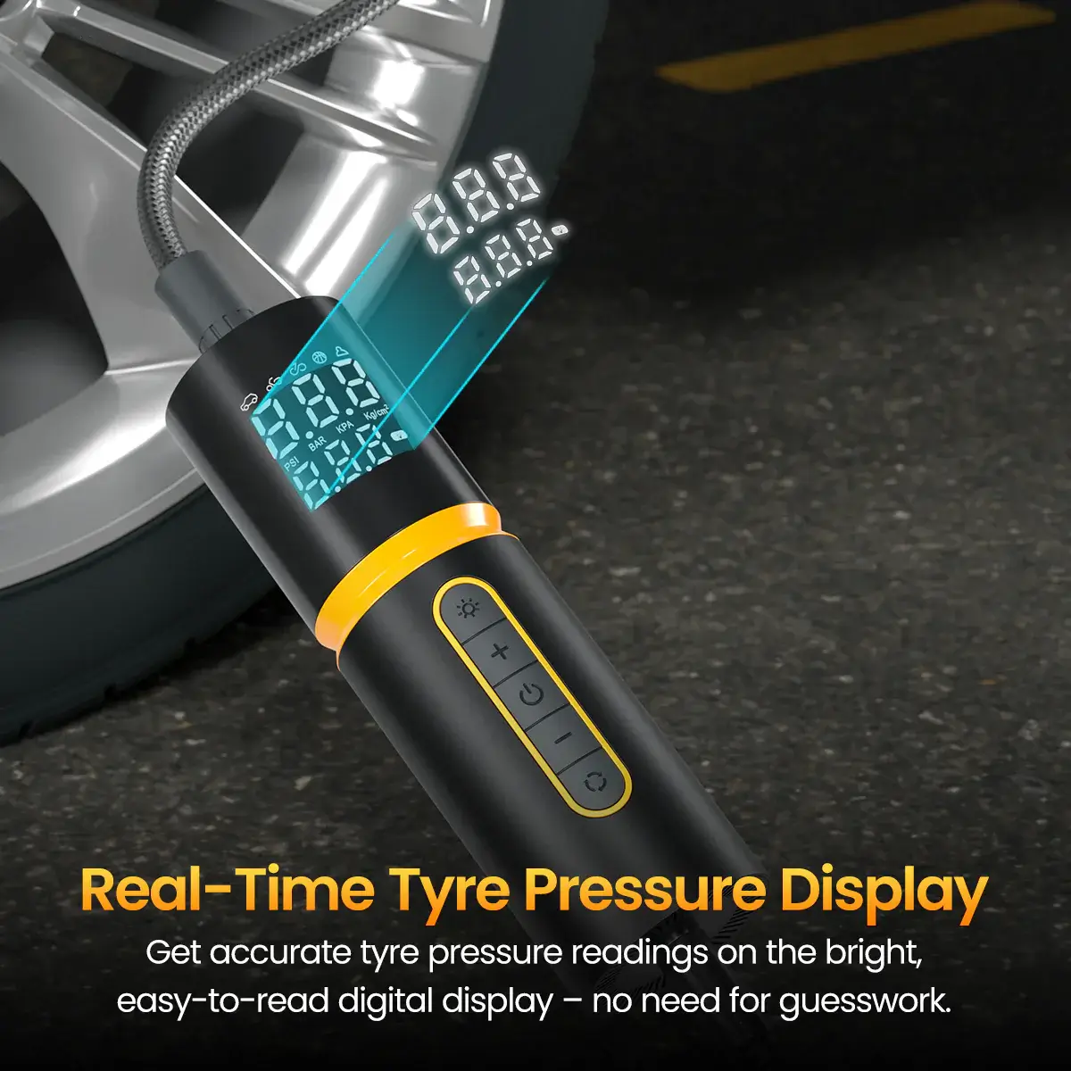 Portronics Vayu 5.0 Lite Portable Tyre Inflator