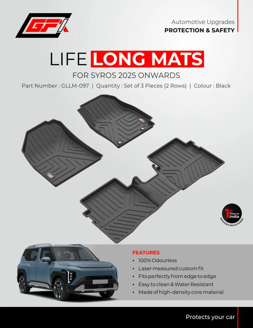 GFX Life Long Floor Mats For Kia Syros 2025 Onwards