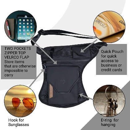 Carbonado Vector Waist Bag (Grey)