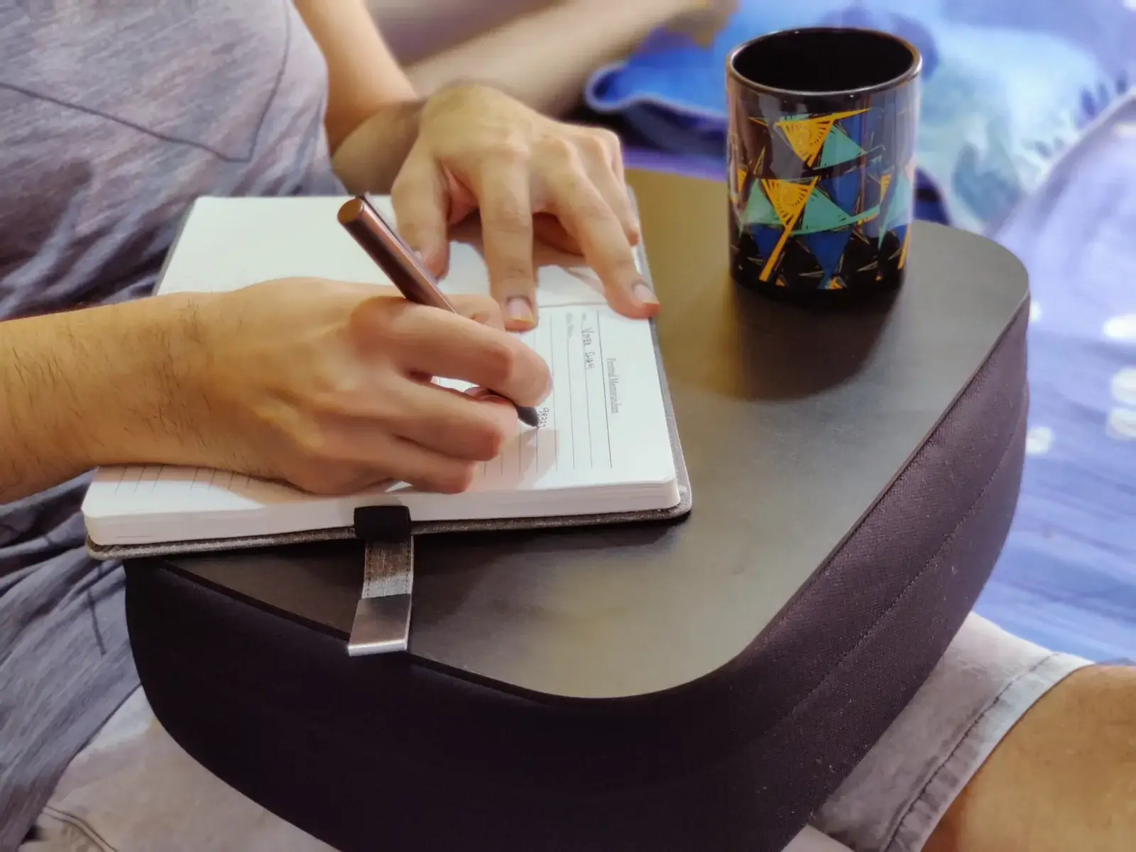 Ctrack Nxt Premium Memory Form Lap-Desk/Pillow with Veneer Wooden Tray
