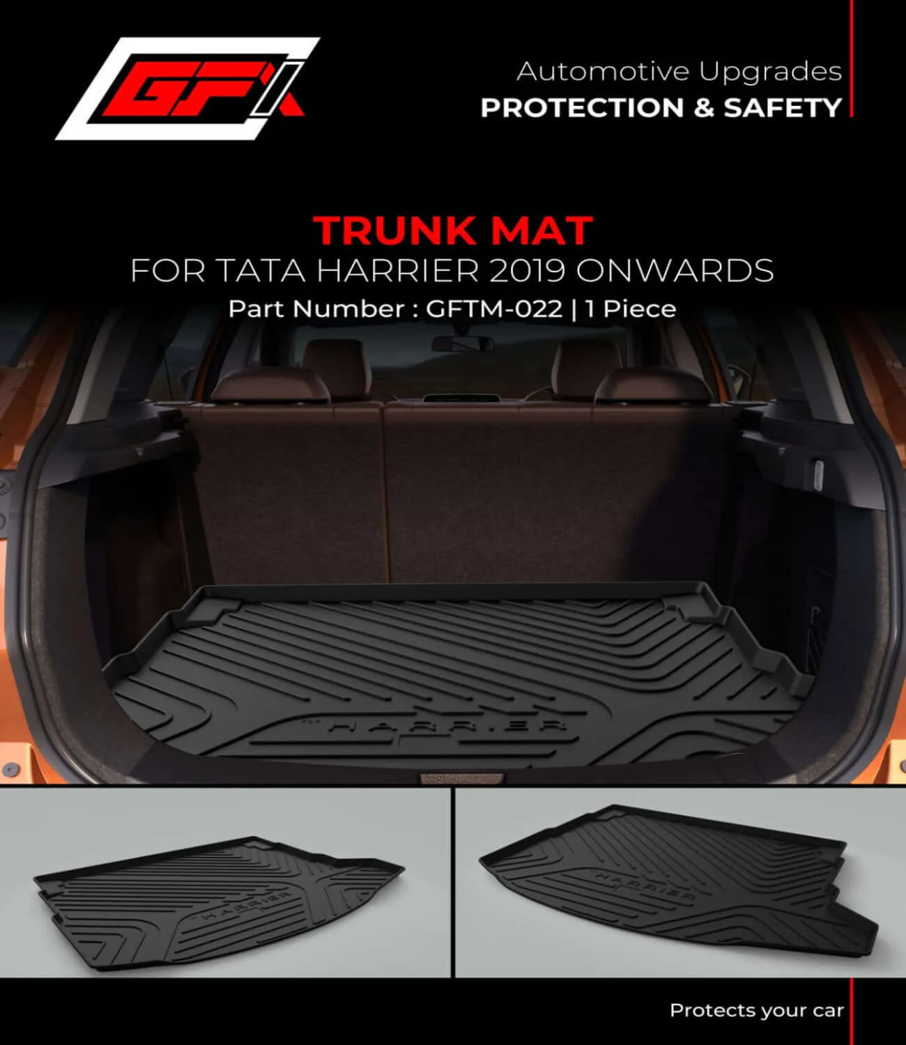 GFX Car Trunk /Dicky Mat For Tata Harrier (2019 Onwards)