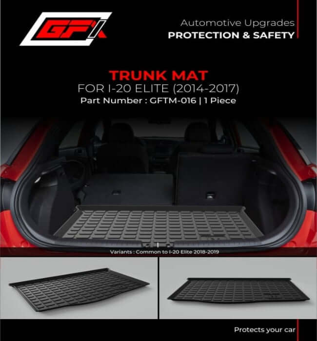 GFX Car Trunk/Boot Mat For Hyundai i20 Elite (2014 To 2019)