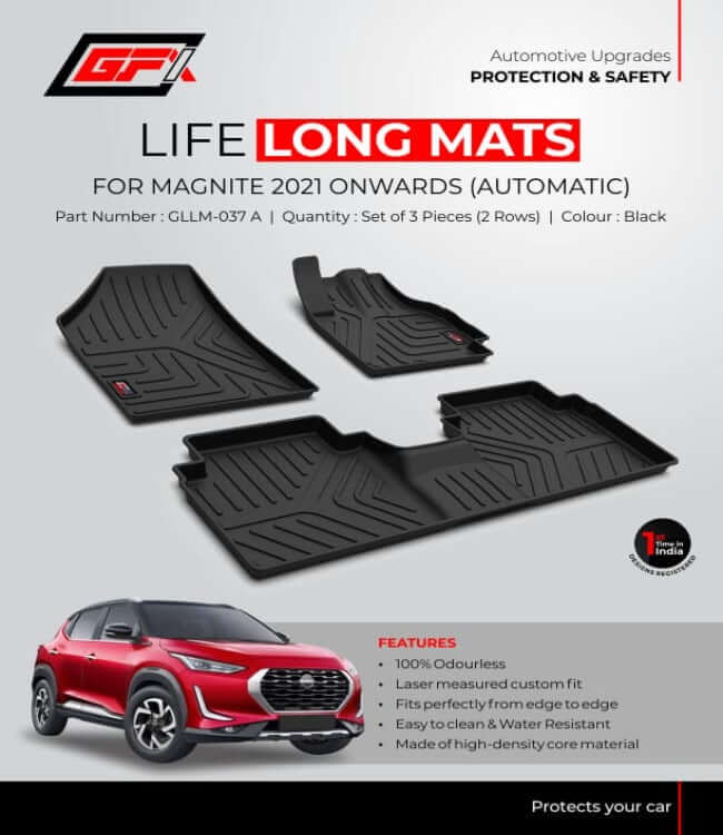 GFX Nissan Magnite 2021 Onwards Life Long Floor Mats