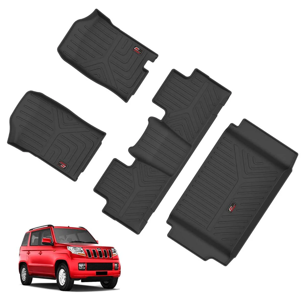 GFX Mahindra Bolero Neo 2021 Onwards Custom Fit Life Long Floor Mats with Trunk Mat