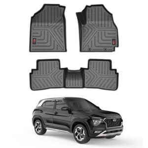 GFX Life Long Floor Mats For Hyundai Creta (2018 Onwards) (Set of 3 Pcs)