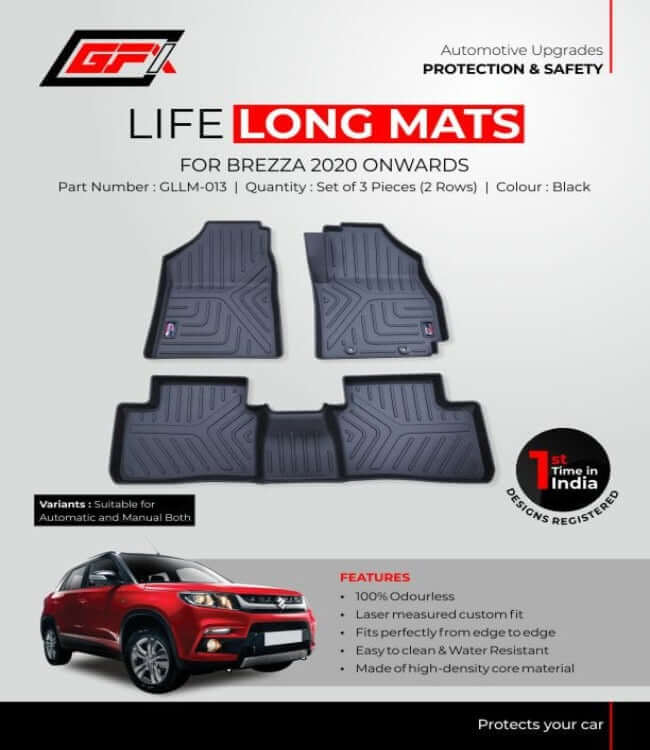 GFX Maruti Suzuki Brezza 2016-2022 Life Long TPV Mats