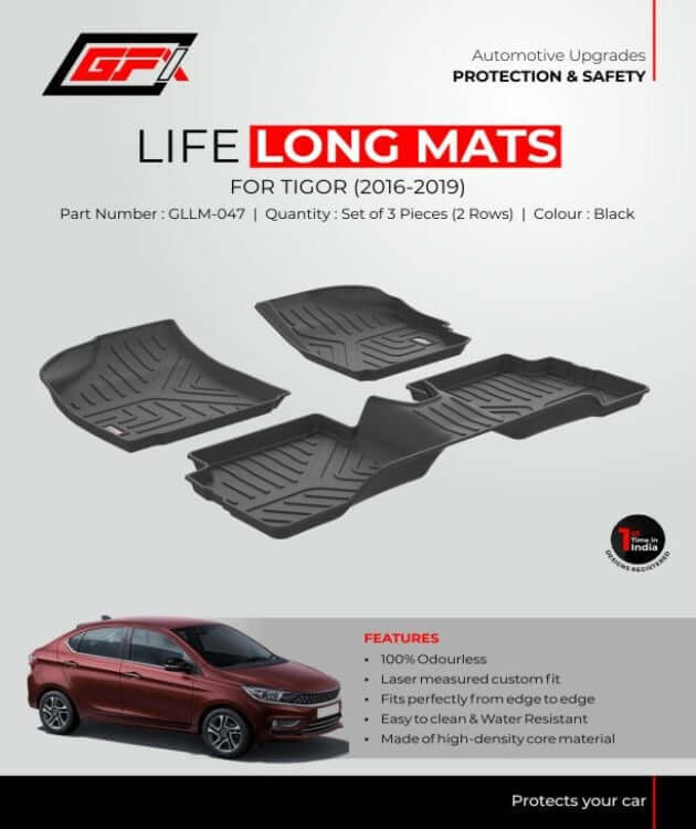 GFX Tata Tigor 2016 Onwards Life Long TPV Mats