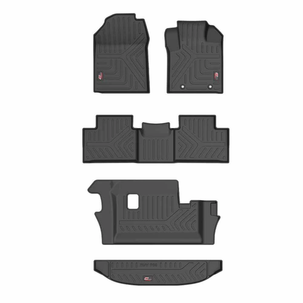 GFX Life Long Floor & Trunk Mats For Mahindra XUV 700 2021 Onwards - 6 Seater
