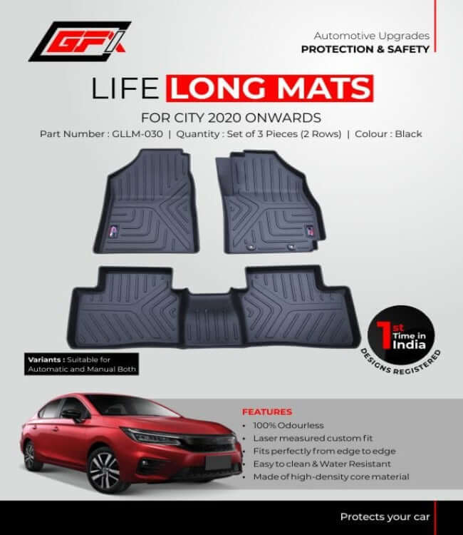 GFX Honda City Life Long Mats 2020 Onwards
