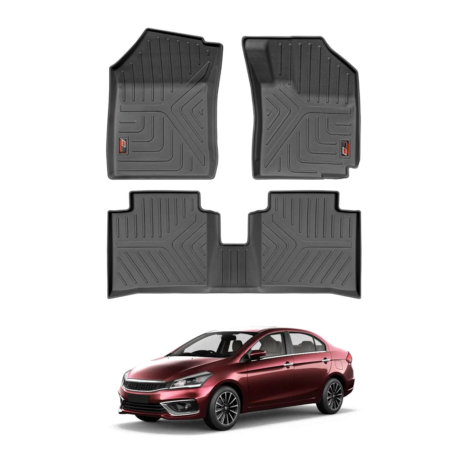 GFX Premium Life Long Floor Mats For Maruti Suzuki Ciaz 2014 Onwards