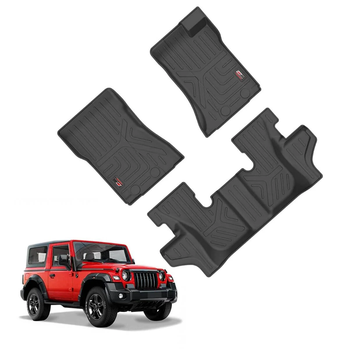 GFX Mahindra Thar 2021 Onwards Life Long Floor Mats