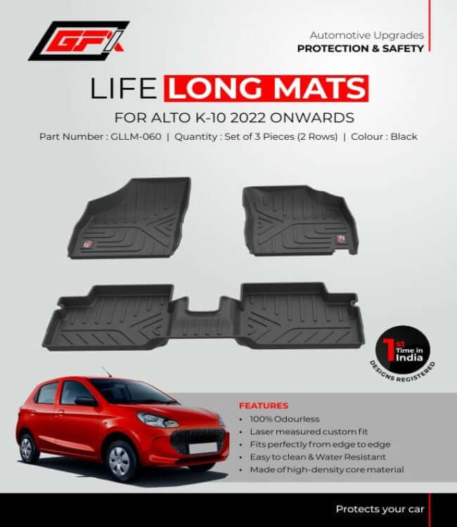 GFX Maruti Suzuki Alto K10 2022 Onwards Life Long Mats