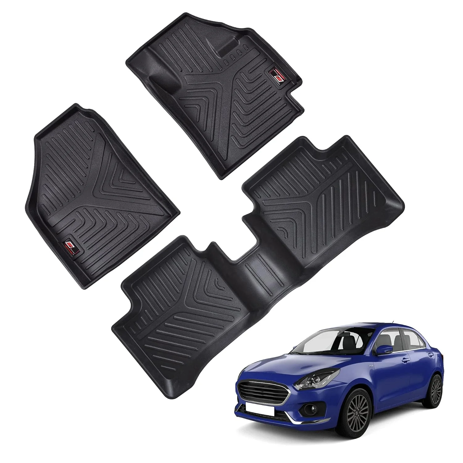 GFX Maruti Suzuki Dzire 2012 To 2017 & 2017 Onwards Life Long Floor Mats