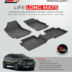 GFX Tata Nexon 2022 Onwards Custom Fit LifeLong Floor Mats