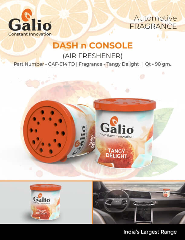 Galio Air Freshener For Car, Home and Office (Tangy Delight, 120g)  1 review