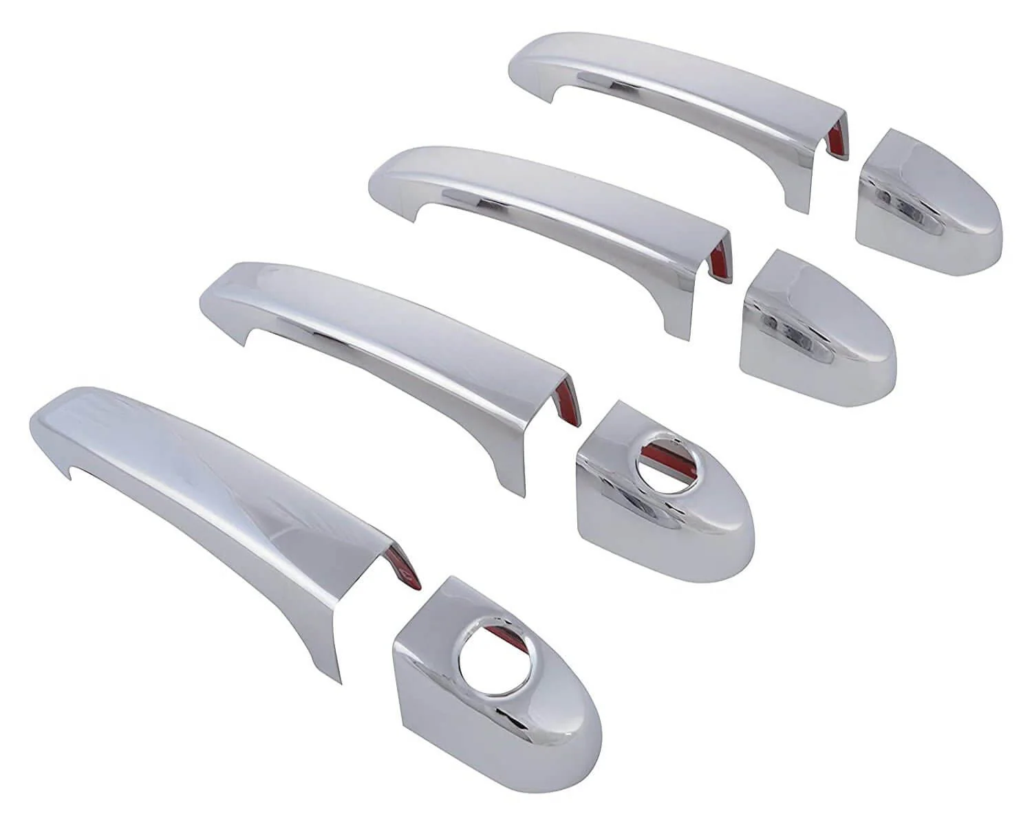 Galio Car Chrome Door Handle Cover Garnish For Tata Tigor (2016 Onwards)(Set of 4 pcs.)