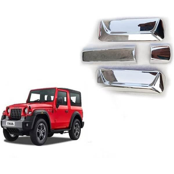 Galio Car Door Handle Cover For Mahindra Thar (2021 Onwards)(Set of 4 pcs.)