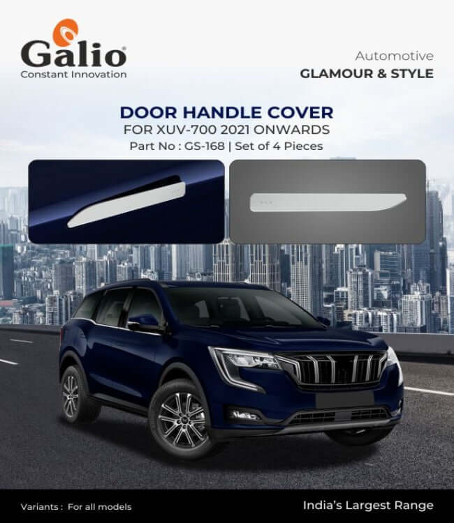 Galio Car Door Handle Cover For Mahindra XUV-700 (2021 Onwards)(Set of 4 pcs.)
