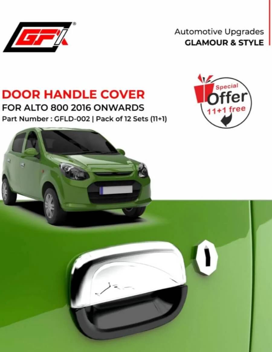 GFX Car Door Handle Cover For Maruti Suzuki Alto 800 (2016 To 2023)