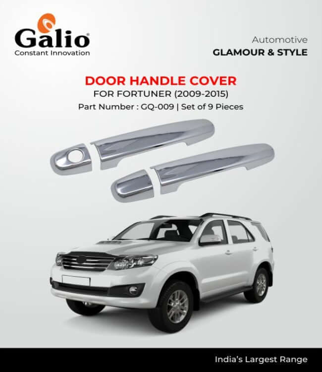 Galio Car Door Handle Cover For Toyota Fortuner (2009 TO 2015)(Set of 9 pcs.)