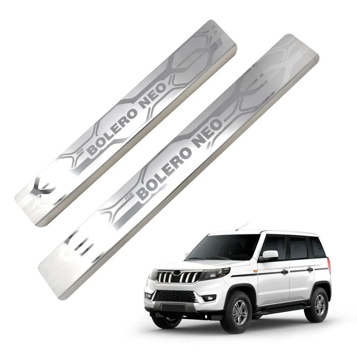 Galio Car Door Sill Guard Scuff Plate For Mahindra Bolero Neo 2021 onwards