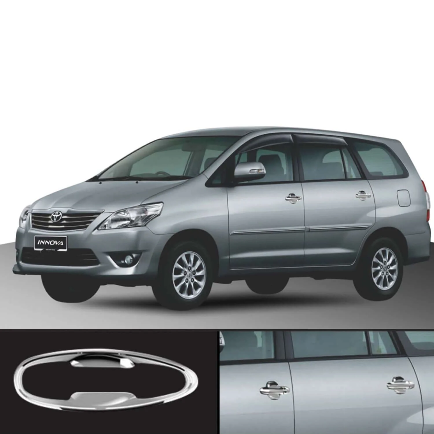 Galio Car Finger Guards For Toyota Innova Crysta (2016 Onwards)(Set of 4 pcs.)