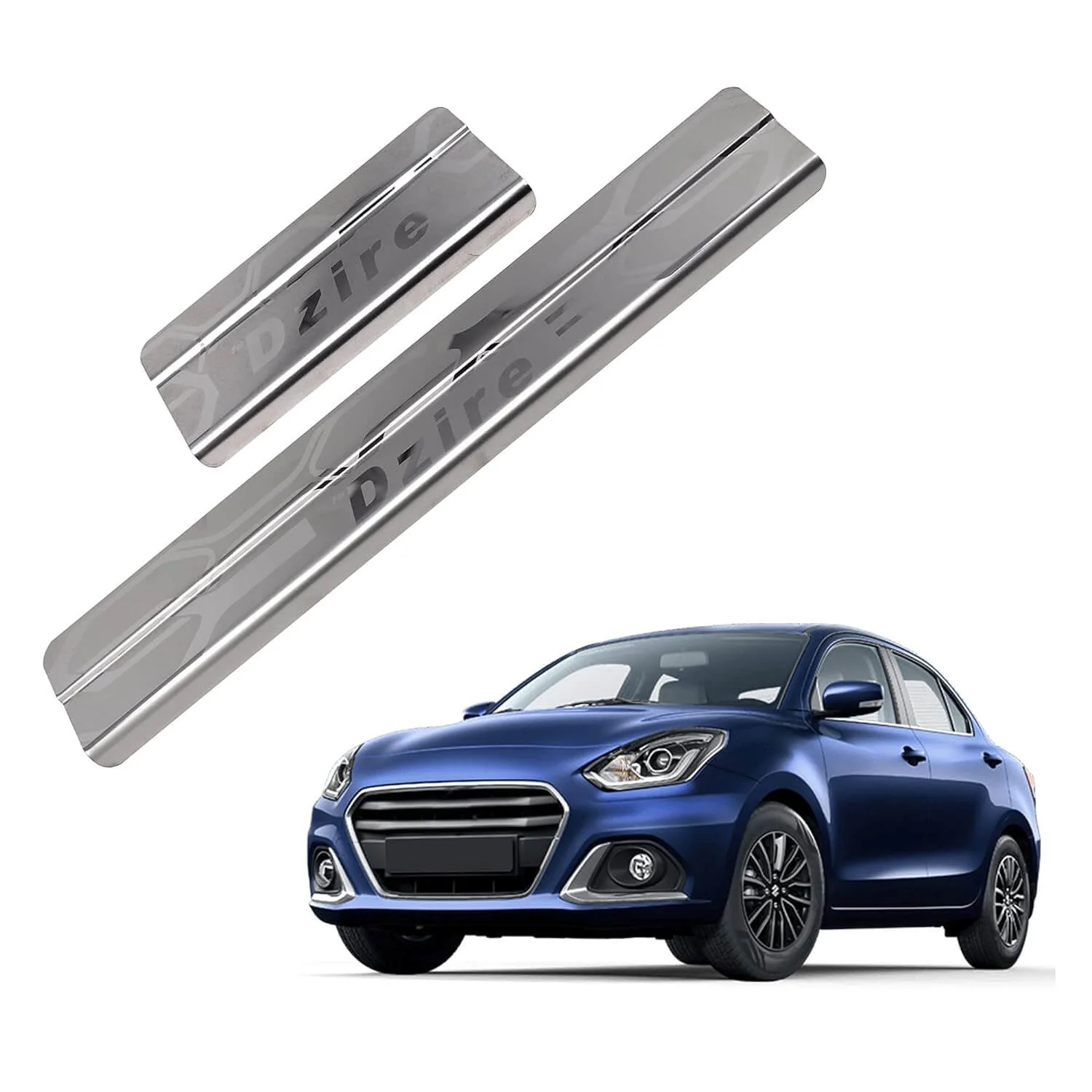Galio Car Footsteps Sill Guard Stainless Steel Scuff Plate For Maruti Suzuki Dzire 2017 Onwards