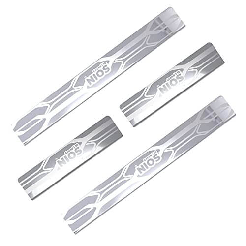 Galio Stainless Steel Door Sill Guard For Hyundai I-10 Grand Nios 2019 Onwards
