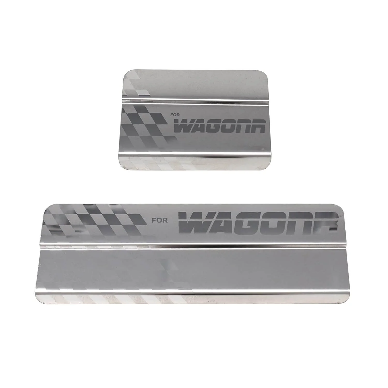 Galio Car Footsteps Stainless Steel Plate Sill Guard For Maruti Suzuki Wagon-R 2010 TO 2018